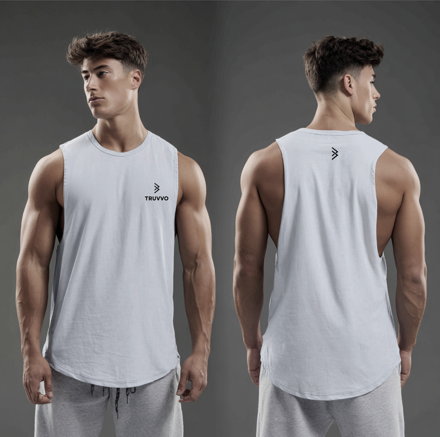 Men’s Drop Armhole Tank - Grey