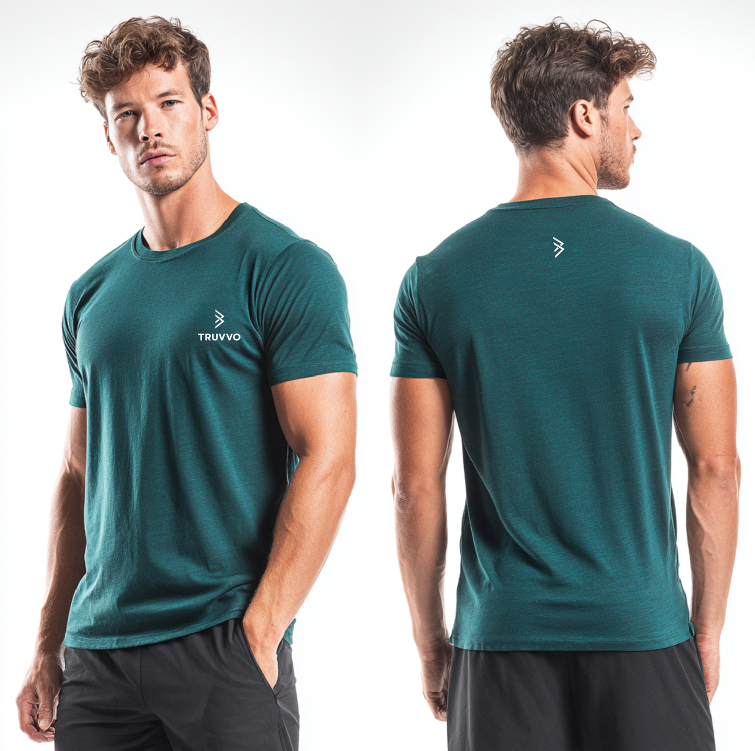 Men’s Round Neck Bodyfit Tee - Green