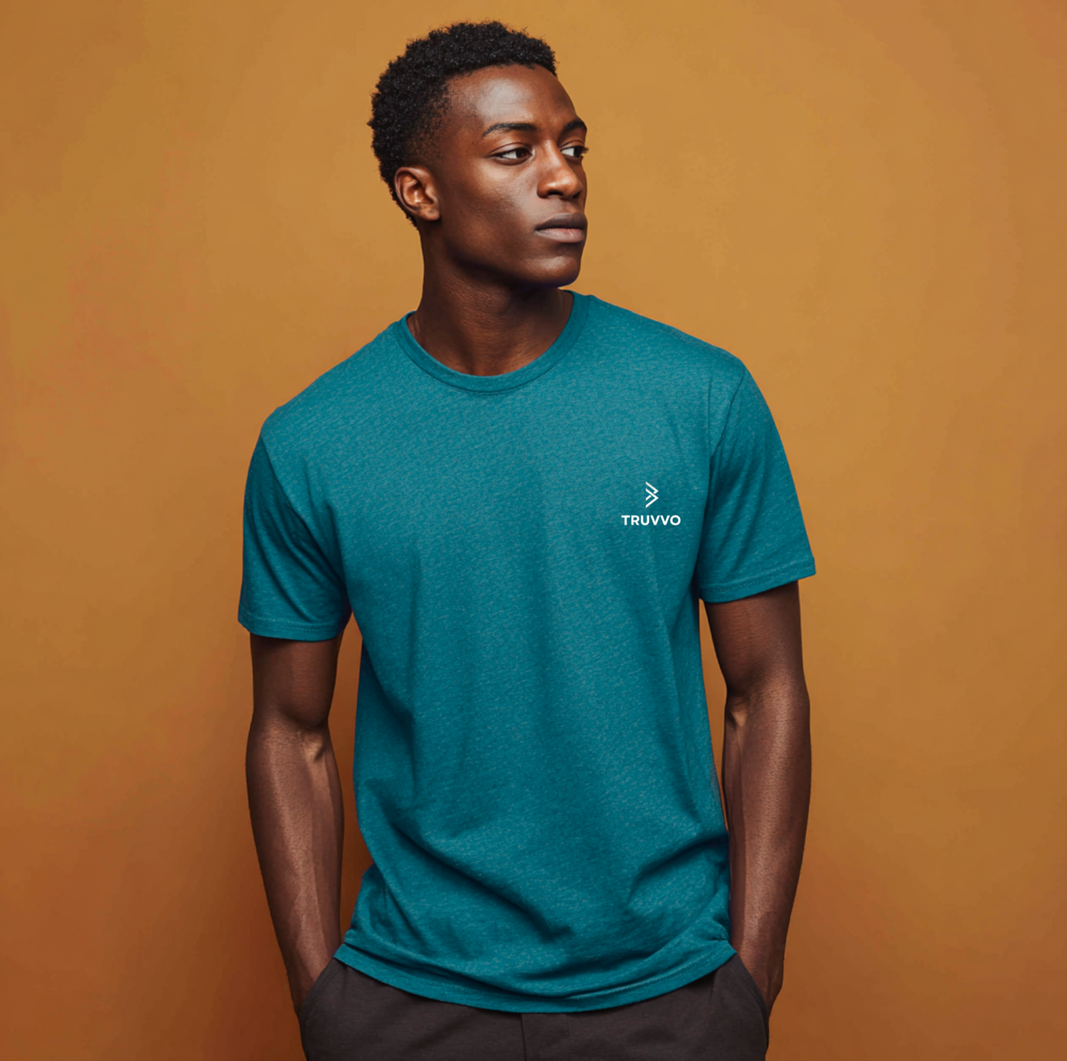 Men’s Round Neck Regular Fit Tee - Green