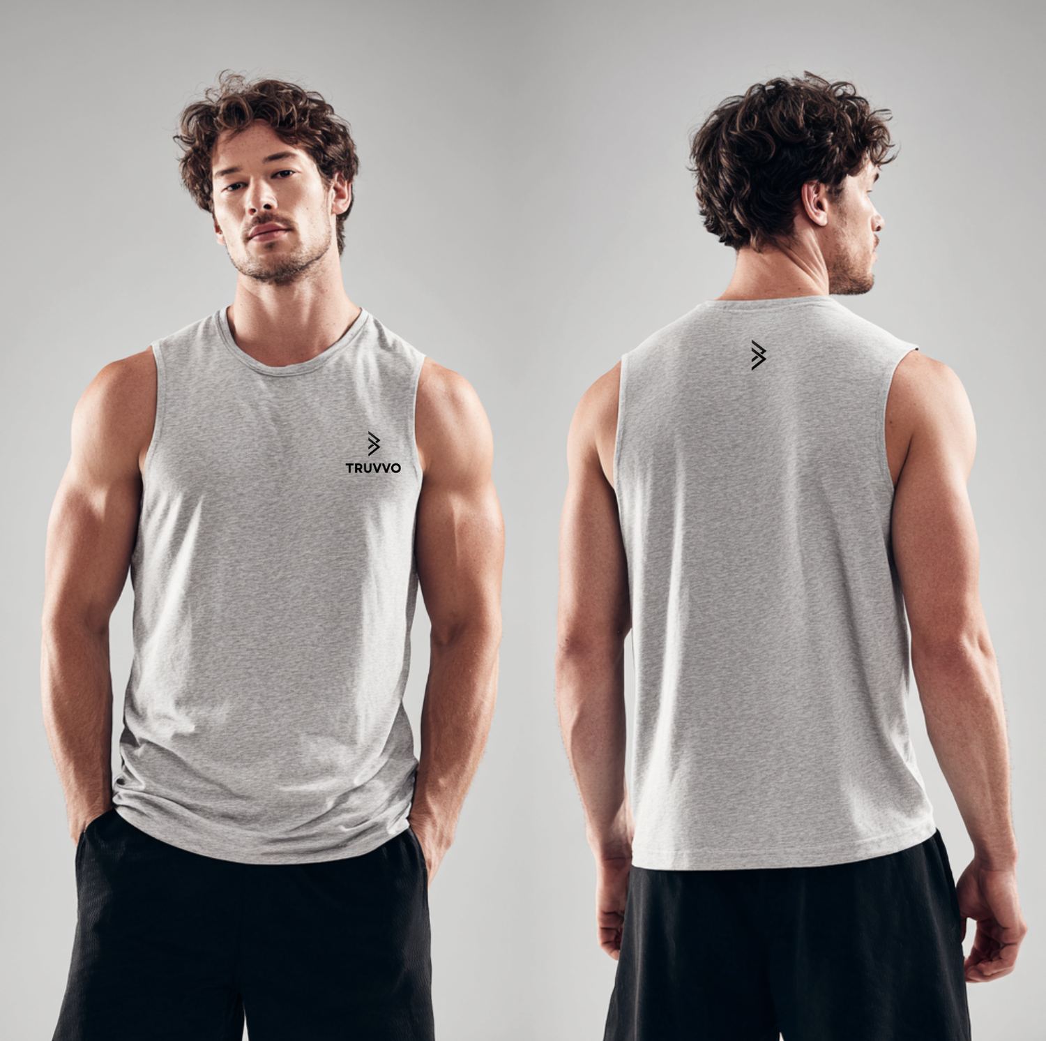 Men’s Workout Tank Tee - Grey
