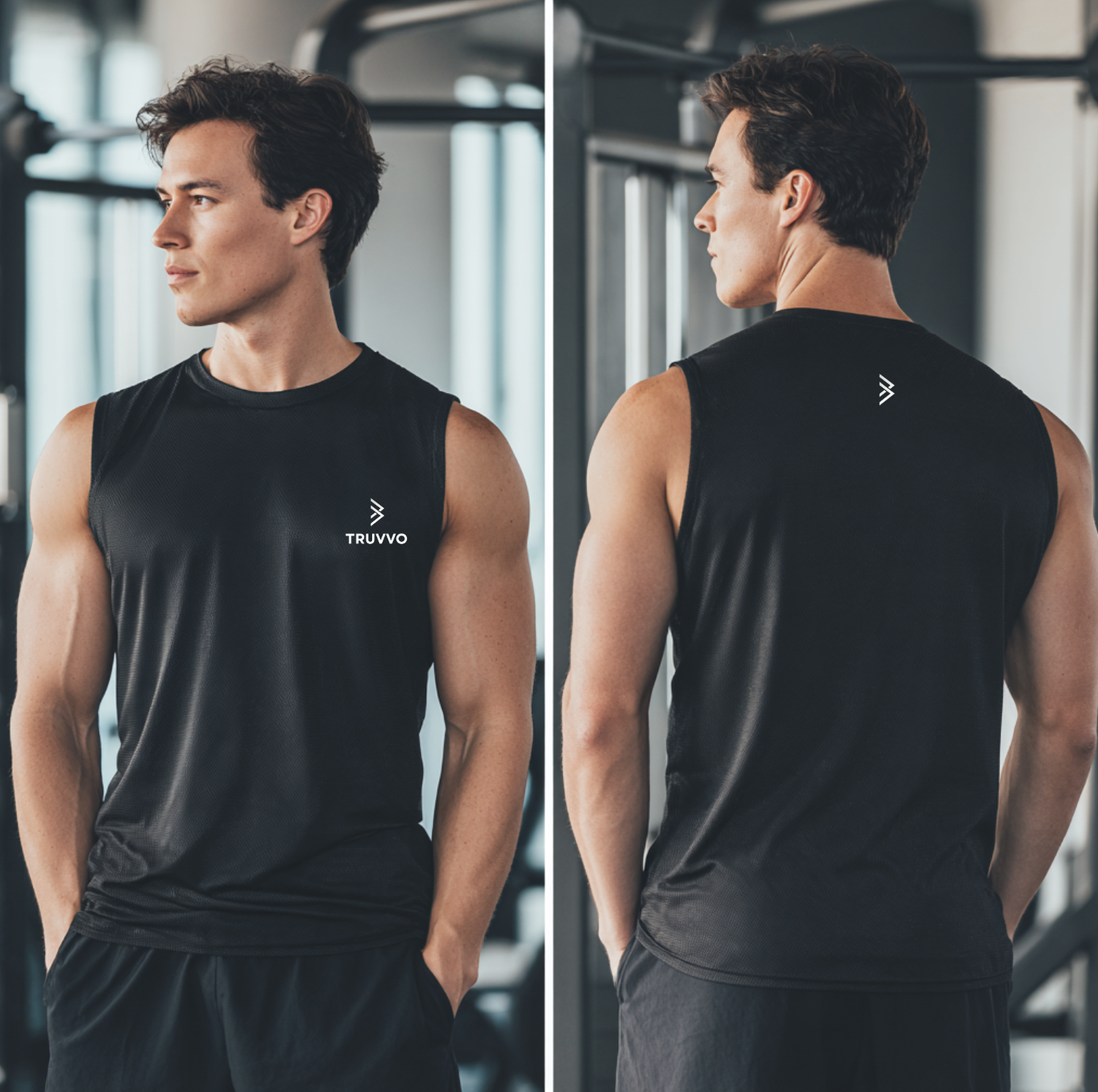 Men’s Workout Tank Tee - Black